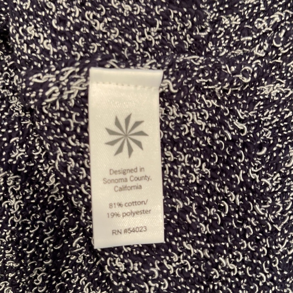 Athleta Weekend Pullover Sweater, Blue/Silver, Si… - image 5